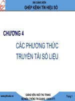 Bài giảng ghép kênh tín hiệu số  chương 4   GV  ngô thu trang