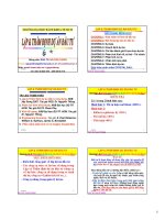 Bài giảng lập và thẩm định dự án đầu tư  chương 1, 2   PGS  nguyễn thống