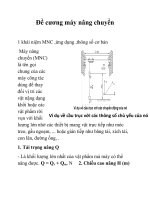 Đề cương máy nâng chuyển