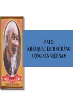 KHÁI QUÁT LỊCH sử ĐẢNG CỘNG sản VIỆT NAM 
