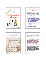 Chương 3  các công cụ quản lý chất lượng   TS hồ thị thu nga