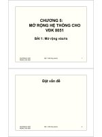Bài giảng mở rộng hệ thống cho vi điều khiển 8051