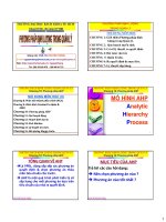 Bài giảng phương pháp định lượng trong quản lý  chương 10   PGS  nguyễn thống