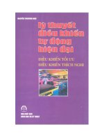 Ebook lý thuyết điều khiển tự động hiện đại  phần 1   PGS TS  nguyễn thương ngô