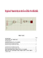Bộ giải mã 7 thanh chỉ thị các chữ số cơ số điếm 10 có điều kiện p1