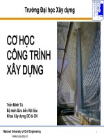 Bài giảng cơ học công trình xây dựng  chương 1   trần minh tú