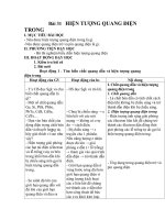 Bài 31   HIỆN TƯỢNG QUANG điện TRONG 