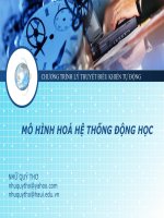 MÔ HÌNH HOÁ hệ THỐNG ĐỘNG học