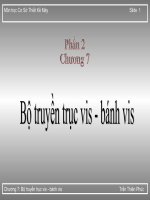 Bài giảng cơ sở thiết kế máy phần 2  chương 7   trần thiên phúc