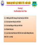 Bài giảng trang bị thủy lực trên ôtô máy kéo  chương II   đh kỹ thuật công nghiệp thái nguyên