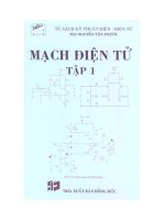 Giáo trình mạch điện tử (tập 1)  phần 1   ths  nguyễn tấn phước