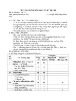 Chương trình môn học vẽ kỹ thuật (trình độ trung cấp nghề) 