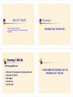 Bài giảng địa kỹ thuật  chương 1