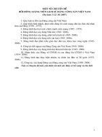 MỘT số CHUYÊN đề bồi DƯỠNG GIẢNG VIÊN LỊCH sử ĐẢNG CỘNG sản VIỆT NAM (2) 