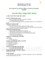 Đề cương ôn tập thi liên thông cao đẳng lên đại học  ngành công nghệ thực phẩm 