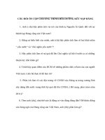 CÂU hỏi ôn tập CHƯƠNG TRÌNH bồi DƯỠNG kết nạp ĐẢNG   