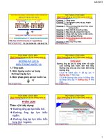 Bài giảng thủy năng và thủy điện  chương 8   PGS  nguyễn thống