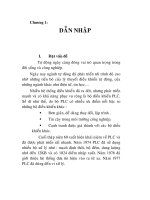 lập trình PLC điều khiển máy bán nước tự động, chương 1 
