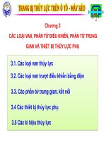 Bài giảng trang bị thủy lực trên ôtô máy kéo  chương III   đh kỹ thuật công nghiệp thái nguyên