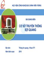 Bài giảng cơ sở truyền thông sợi quang  chương 5   HV bưu chính viễn thông