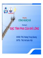 Bài giảng  công nghệ khí (ths  hoàng trọng quang)   chương 3