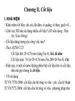 Bài giảng vật liệu xây dựng  chương II   TS  nguyễn quang phú