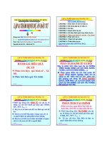 Bài giảng lập và thẩm định dự án đầu tư  chương 6   PGS  nguyễn thống 