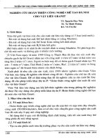 Ebook tuyển tập các công trình nghiên cứu khoa học công nghệ vật liệu xây dựng 1999   2004  phần 2   NXB xây dựng