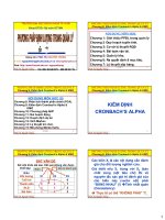 Bài giảng phương pháp định lượng trong quản lý  chương 9   PGS  nguyễn thống 