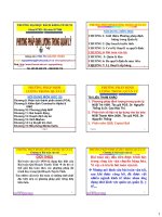 Bài giảng phương pháp định lượng trong quản lý  chương 4   PGS  nguyễn thống