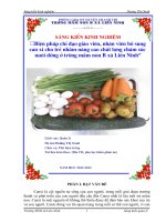 Biện pháp chỉ đạo giáo viên,nhân viên bổ sung canxi cho trẻ nhằm nâng cao chất lượng chăm sóc, nuôi dưỡng ở trường mầm non B Liên Ninh