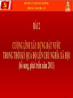 CƯƠNG LĨNH xây DỰNG đất nước TRONG THỜI kỳ QUÁ độ lên CHỦ NGHĨA xã hội T