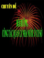 bài giảng số 3 chuyên đề bồi DƯỠNG CÔNG tác QUẢN lý NHÀ nước ở cơ sở 