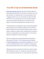 Trao đổi về dự án mô hình kinh doanh 