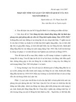 NHẬN xét tóm tắt LUẬN văn TIẾN sĩ LỊCH sử của NCS NGUYỄN ĐÌNH cả 