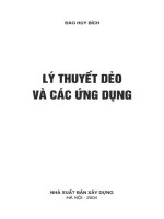 Ebook lý thuyết dẻo và các ứng dụng  phần 1   đào duy bích