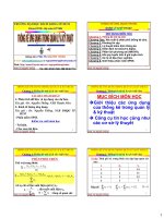 Bài giảng thống kê ứng dụng trong quản lý và kỹ thuật  chương 1   PGS  nguyễn thống 