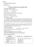 Chương trình giảng dạy học phần lý thuyết điều khiển và đồ án 