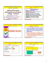 Bài giảng thống kê ứng dụng trong quản lý và kỹ thuật  chương 2   PGS  nguyễn thống 