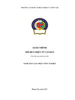 Giáo trình mô đun điện tử cơ bản   trường cđ nghề cơ điện và thuỷ lợi