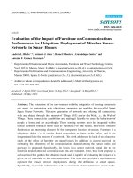 Evaluation of the impact of furniture on communications performance for ubiquitous deployment of wireless sensor network