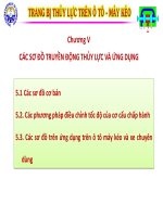 Bài giảng trang bị thủy lực trên ôtô máy kéo  chương IV   đh kỹ thuật công nghiệp thái nguyên