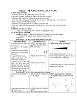 Bài 25 sự GIAO THOA ÁNH SÁNG 