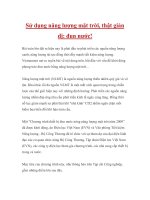 Sử dụng năng lượng mặt trời, thật giản dị  đun nước 