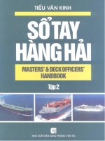 Ebook sổ tay hàng hải (tập 2)  phần 1   NXB giao thông vận tải