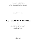 Ebook bài tập giải tích toán học i   nguyễn xuân viên