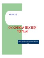 Bài giảng luật hình sự   chương 9  các giai đoạn thực hiện tội phạm