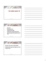 Bài giảng tài chính quốc tế  chương 1   nguyễn thị hồng vinh