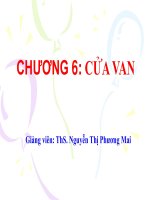 Bài giảng công trình trên hệ thống thủy lợi  chương 6   ths  nguyễn thị phương mai