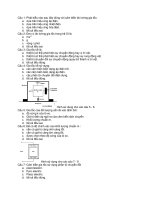 Câu hỏi trắc nghiệm đo lường cảm biến  gia tốc 